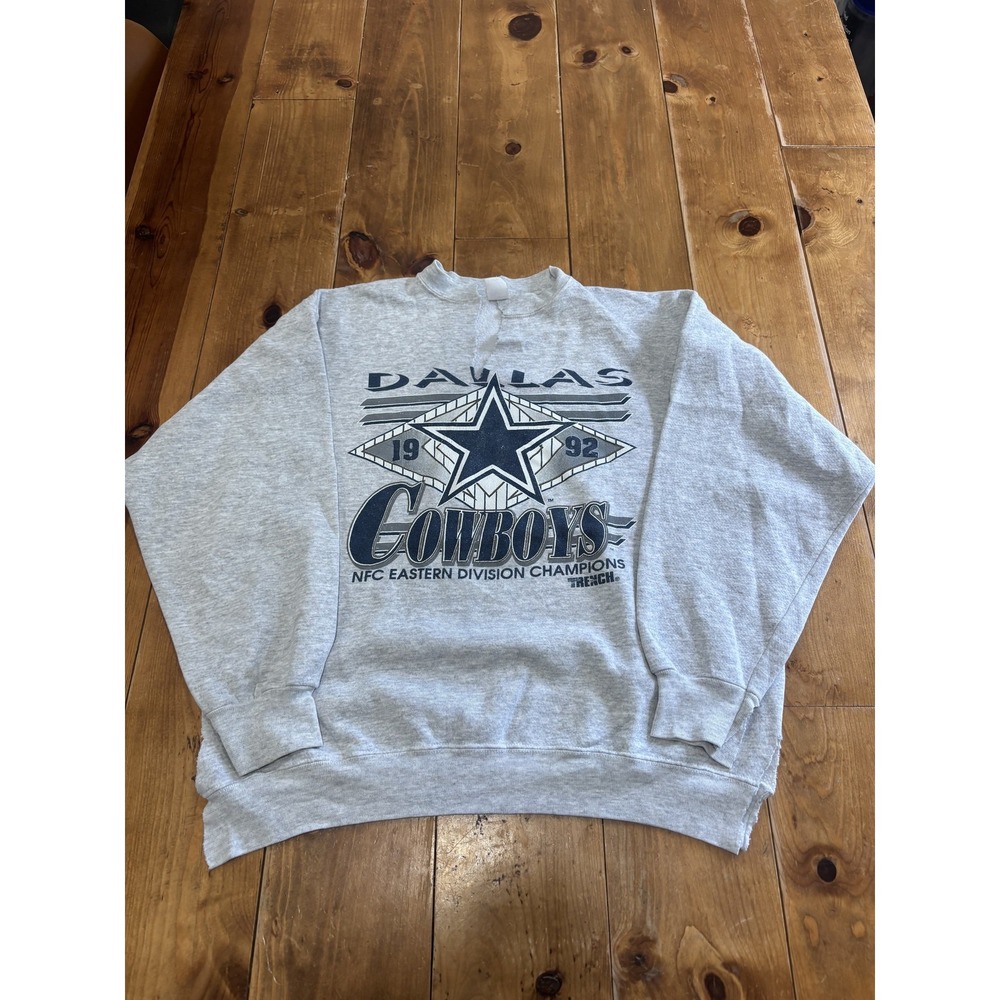 Vintage 1992 Dallas Cowboys NFC East Champions Crewneck Sweatshirt Men's XL
